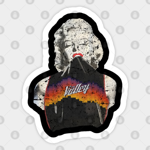 Marilyn Monroe phoenix suns retro Sticker by botokgetuk